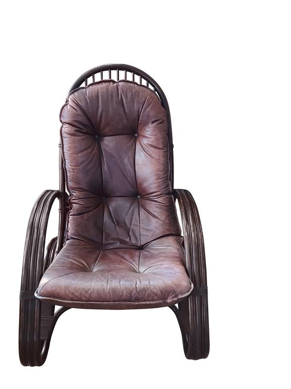 Alter 70er Jahre Lounge Sessel Clubsessel Stuhl Kult Chair Vintage Retro Leder