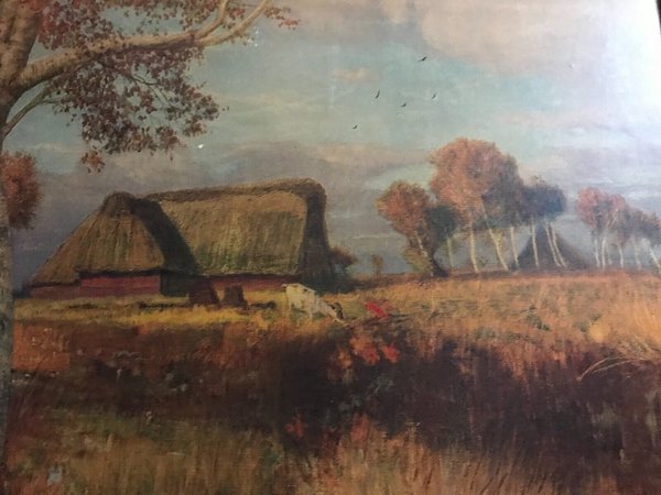 Otto Modersohn Landschaftsmaler Worpswede Moorlandschaft Kunstdruck Fotodruck
